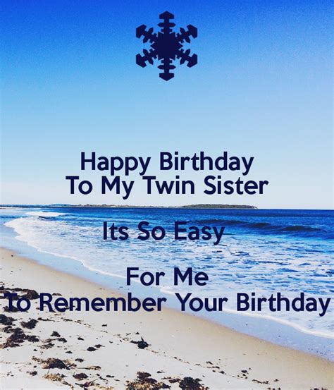 Birthday Message To My Twin Sister Nedda Viviyan