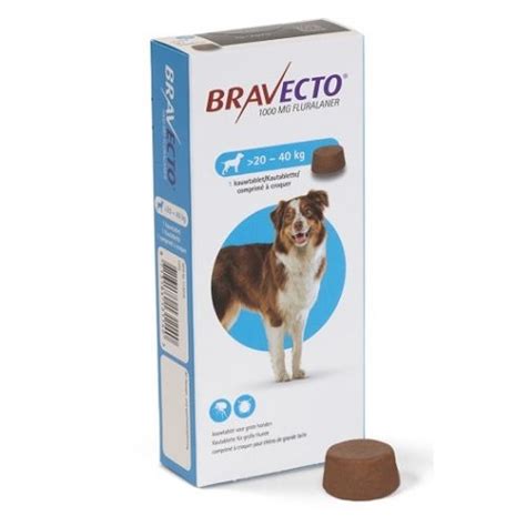 Bravecto (20-40 kg) 1 tbl x 1000 mg: 94,35 RON - PetMart PetShop
