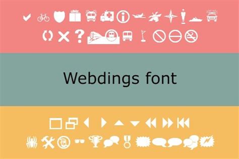 Webdings Font Chart