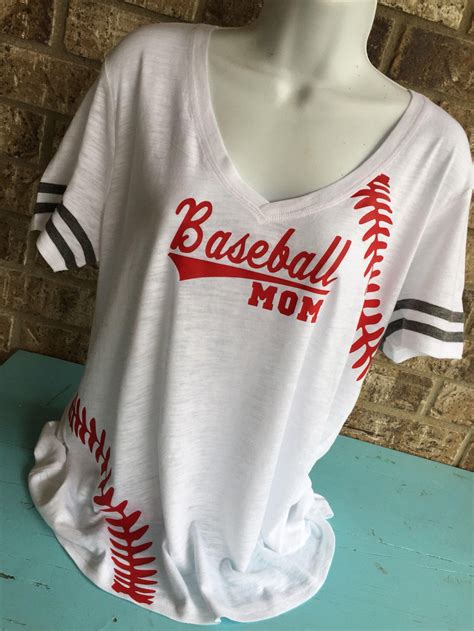Baseball Laces T Shirt With Baseball Mom Shirt Customized Etsy