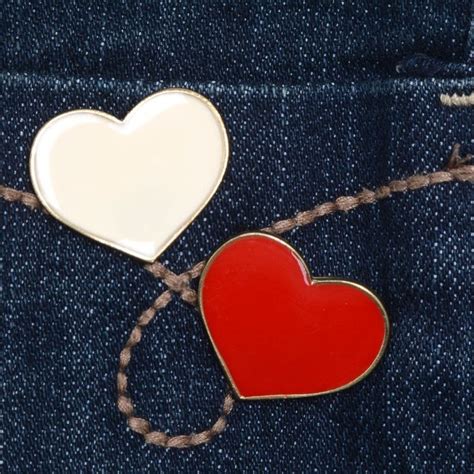 love is in the air heart pin two hearts vintage pins lapel pins enamel jewellery air etsy
