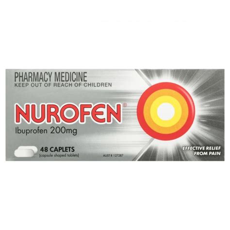 nurofen mg caplets pack  club warehouse sports medical