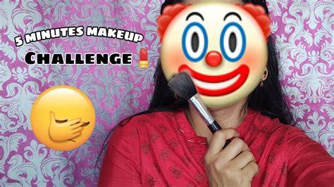 5 Minute Makeup Challenge 🤔makeup Challenge 💄 Youtube