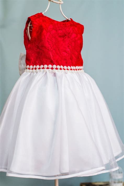 Vestido Infantil Princesa Vermelho E Branco Elo7