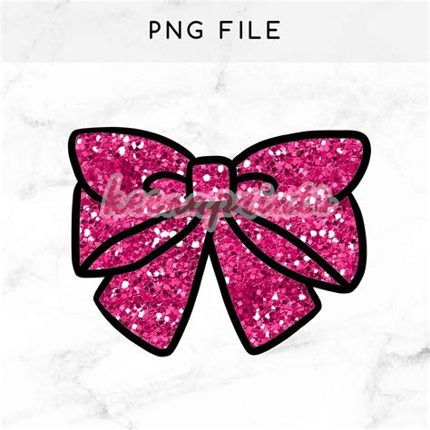 Glitter Bow Pink Printable Clip Art Keenaprints