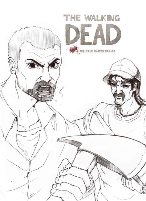 Walking Dead Fanart Lee And Kenny By Bankgarmo On Deviantart