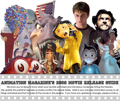 Animation Magazines 2008 2009 Movie Release Guide