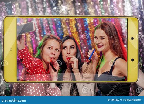 Selfie In Night Club Stock Image Image Of Gatherings 134448771