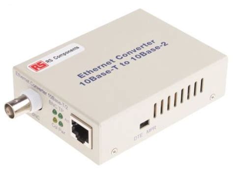 Rj45 To Bnc Ethernet Media Converter Contact Rs Components