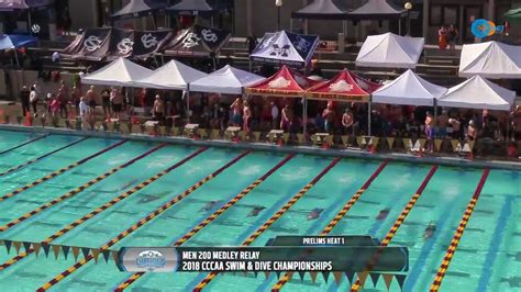 Cccaa Mens And Womens Swimming State Championship Preliminaries Live 54