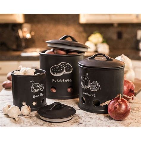 Black Ceramic Canister Sets Kitchen