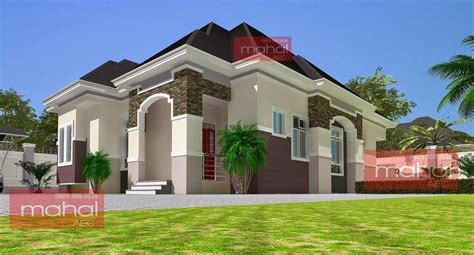 Contemporary Nigerian Residential Architecture 3 Bedroom Bungalow