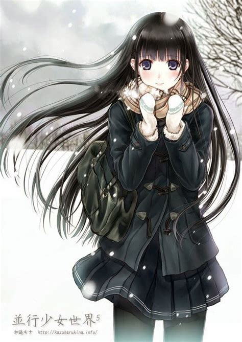 Anime Snow And Girl Part 1 Illustration （daily）