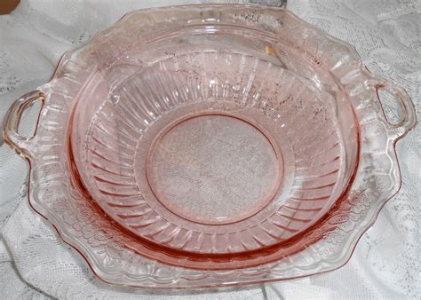 Vintage Bowl Pink Depression Glass Jeanette Glass Co