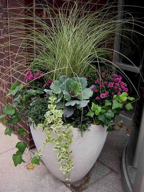 35 Beautiful Fall Planters Outdoor Ideas For Awesome Home Front 0018