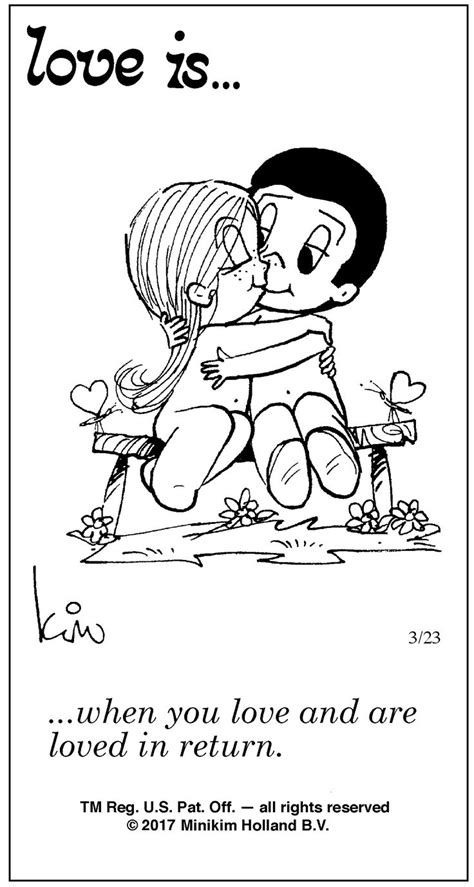 When You Love And Are Loved In Return Love Is Cartoon Love Is