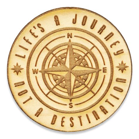 Life Is A Journey Wood Pin Pinmart