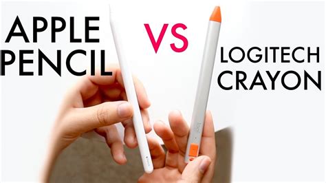 Apple Pencil Vs Logitech Crayon Comparison Review Youtube