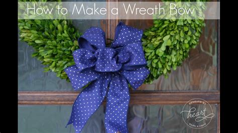 How To Make A Wreath Bow Youtube