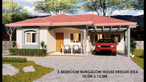 Bungalow House Design 10 X 12 Meters Youtube