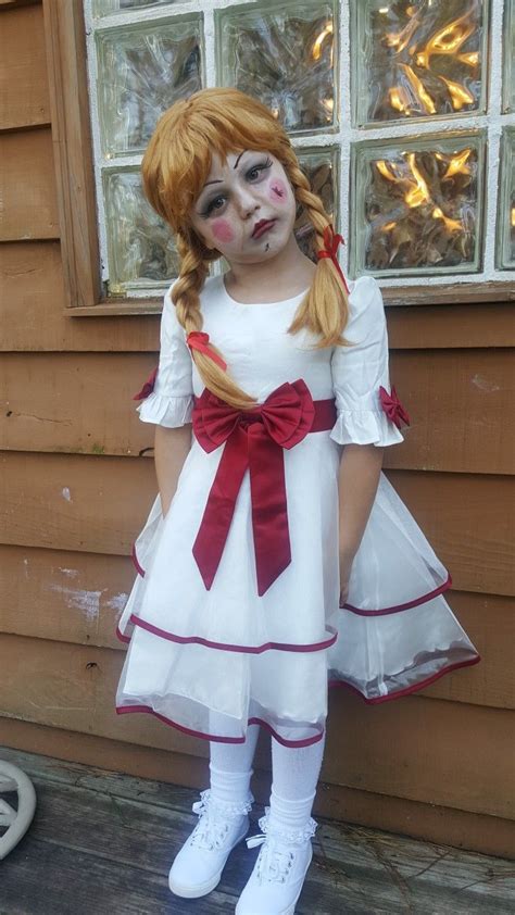 Kids Scary Halloween Costume Annabelle Doll In 2019 Creepy Halloween