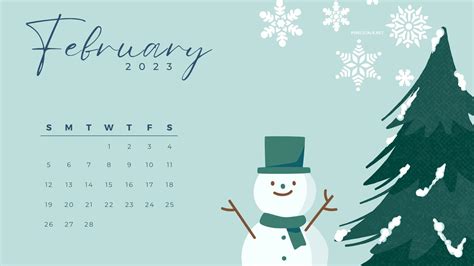 Free Download February 2023 Calendar Desktop Wallpapers 1920x1080 For