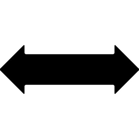 Double Horizontal Arrow With Two Opposite Points Icons Free Download