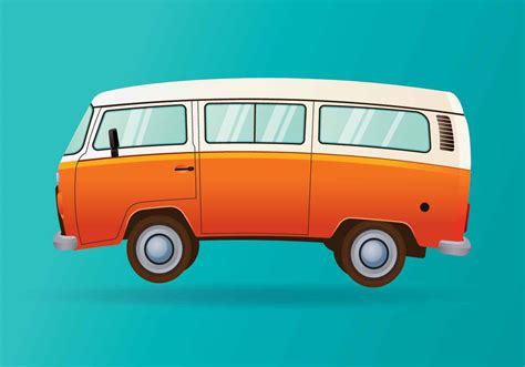 Vw Bus Vector Art Icons And Graphics For Free Download