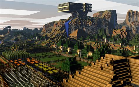 Minecraft Landscapes 4k Wallpapers Wallpaper Cave