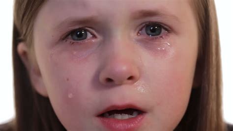 Child Crying Little Girl Against Stock Footage Video 100 Royalty