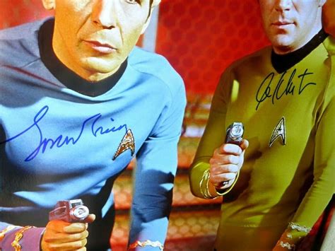 William Shatner And Leonard Nimoy Autographed Signed 16x20 Star Trek
