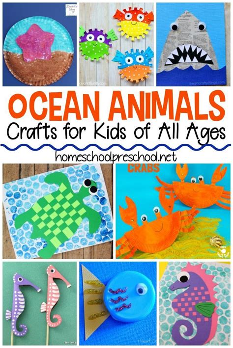25 Adorable Ocean Animals Crafts For Kids Of All Ages Animal Crafts
