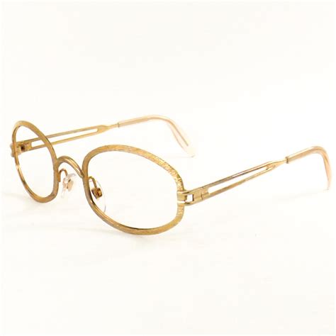 vintage nos german eyeglasses brushed 12kt gf gold filled eye etsy