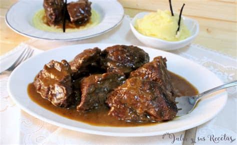 Cocina 20 minutos, desespuma y reserva. JULIA Y SUS RECETAS: Carrilleras de ternera a la vainilla