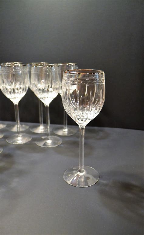 Vintage Lenox Ambassador Wine Glass Set Of 12 Gold Rim Gold Etsy