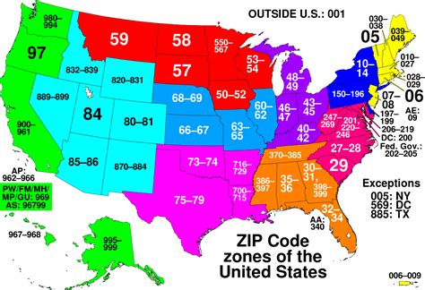 Zip Code Map Across The Usa No Money Motorsports