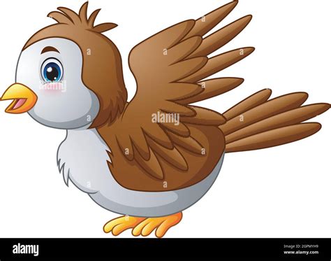 Vector Illustration Of Cute Cartoon Robin Bird Stock Vector Image And Art