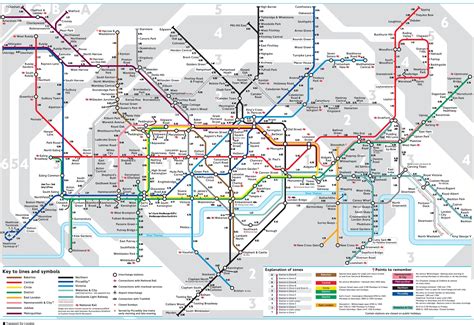 Paris Metro Map Zones