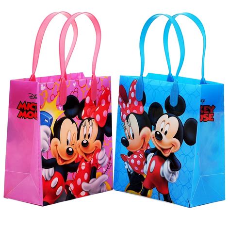 Mickey And Minnie Mouse 12 Party Favor Reusable Goodie Small T Bags