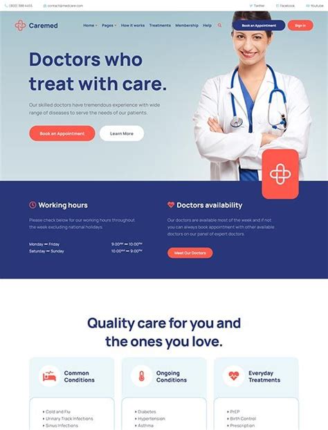 Best Health Medical Website Templates Free Premium Freshdesignweb Medical Website