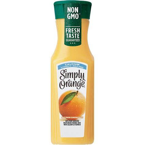 Simply Calcium And Vitamin D Pulp Free 100 Orange Juice Shop Juice At