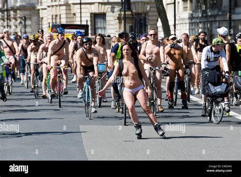 The London Leg Of The World Naked Cycle Ride Starts In Hyde Park And