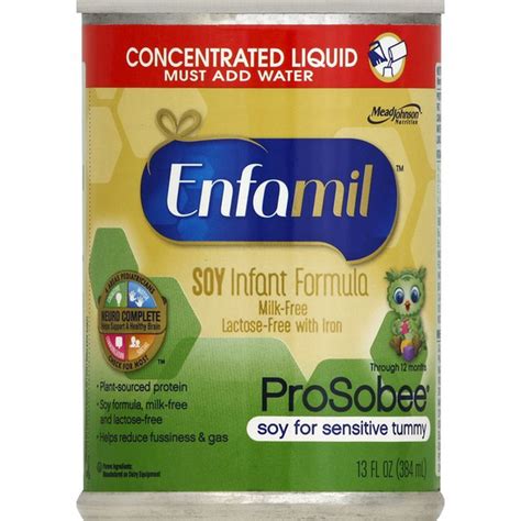Enfamil Prosobee Soy Based Infant Formula Concentrated Liquid Can 13
