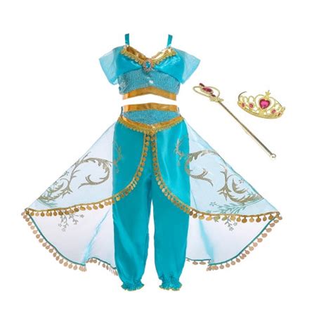 Princess Jasmine Aladdin Costume Jasmine Outfit Accessories Etsy