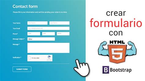 Cómo hacer un formulario HTML5 utilizando Bootstrap en 5 minutos YouTube