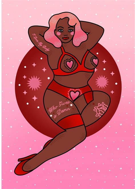 Lola Blackheart Who Gives A Damn Body Positive Curvy Pin Up Girl