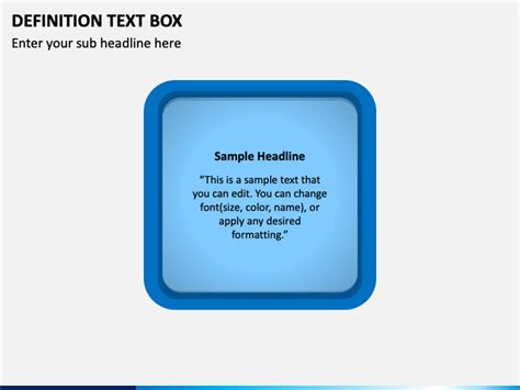 Definition Text Box PowerPoint Template - PPT Slides | SketchBubble