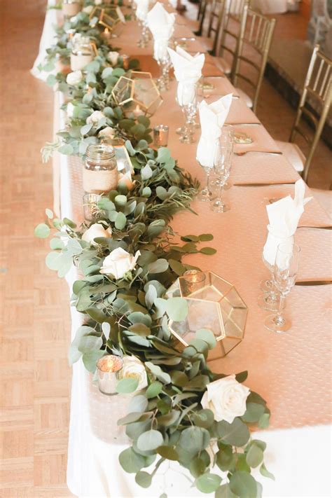 Heres A Modern Rustic Greenery Garland We Created For Christina And Ryan