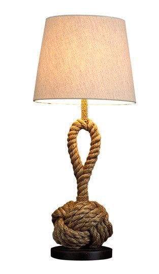 Pier Rope Monkeyfist Table Lamp Nautical Rope Lamps Coast To Home