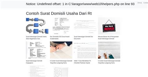 Contoh Surat Domisili Usaha Dari Rt